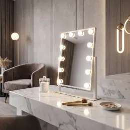 Miroir cosmétique avec lumière LED MELANIA MINI / Blanc