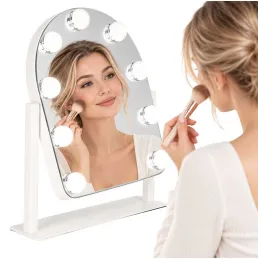 Miroir cosmétique avec éclairage LED LILIANA / Blanc