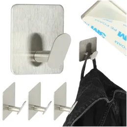 Lot de 4 crochets adhésifs ZITA / Inox