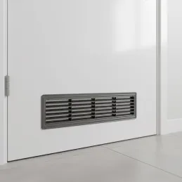 Grille de ventilation double face pour porte 430 x 115 mm / Graphite