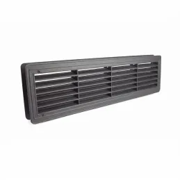 Grille de ventilation double face pour porte 430 x 115 mm / Graphite