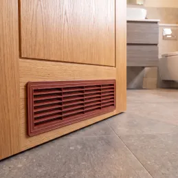 Grille de ventilation double face pour porte 430 x 115 mm / Calvados