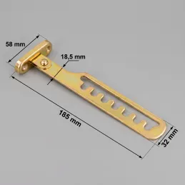 Quincaillerie de verrouillage pour fenêtres - 2 pcs / Zinc jaune