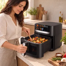 Friteuse à air chaud ULTRON XXL - 8L / Noir