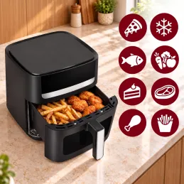 Friteuse à air chaud ULTRON XXL - 8L / Noir