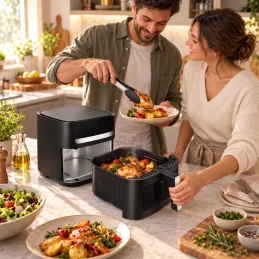 Friteuse à air chaud ULTRON XXL - 8L / Noir
