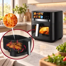 Friteuse à air chaud ULTRON XXL - 8L / Noir