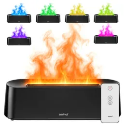 Diffuseur d'arômes LED avec effet de flamme GALO / Noir