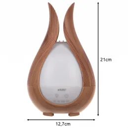 Humidificateur ultrasonique LED avec télécommande DROP / Bois naturel