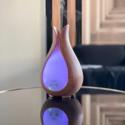 Humidificateur ultrasonique LED avec télécommande DROP / Bois naturel