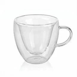 Gobelet thermique à café HEART 240 ml / Transparent