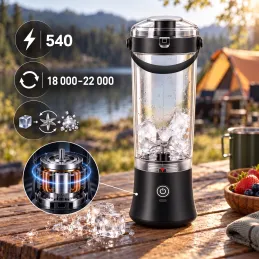 Mixeur électrique USB ARIANO pour smoothies et cocktails 600 ml / Noir