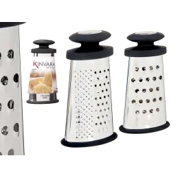 Râpe à fromage en inox / Inox - noir