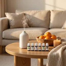 Set de 6 huiles parfumées pour diffuseurs d'arômes / 10 ml