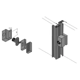 Serrure pour porte coulissante