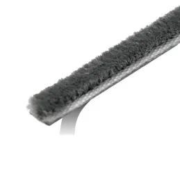 Brosse adhésive latérale pour portes coulissantes / Grise