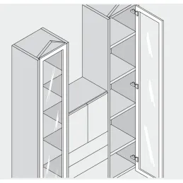 Mini charnière invisible CLIP TOP 94°