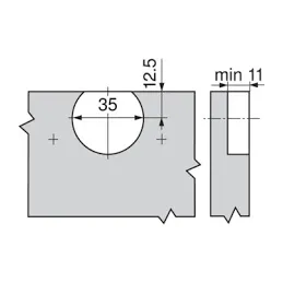 Charnière d’angle pour portes pliantes CLIP TOP