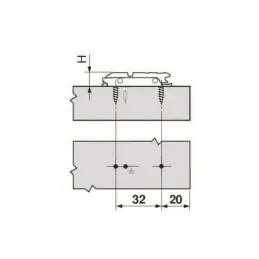 Rondelle plate avec excentrique / Zinc
