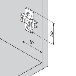 Charnière 3D à excentrique BLUM