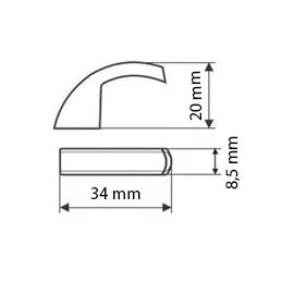 Bouton CATHARINE / Nickel brossé