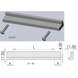 Poignée MINIMAS / Aluminium