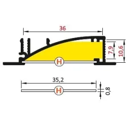 Embout pour profilé LED H