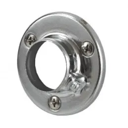 Embout de tringle de penderie – rond / Chrome brillant