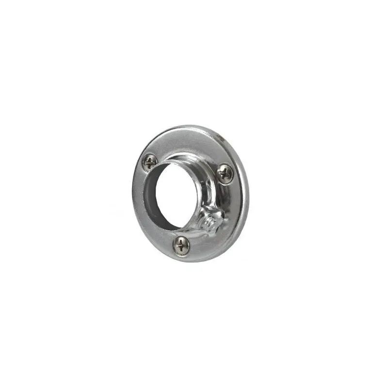 Embout de tringle de penderie – rond / Chrome brillant