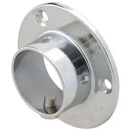 Embout de tringle de penderie – rond / Chrome brillant