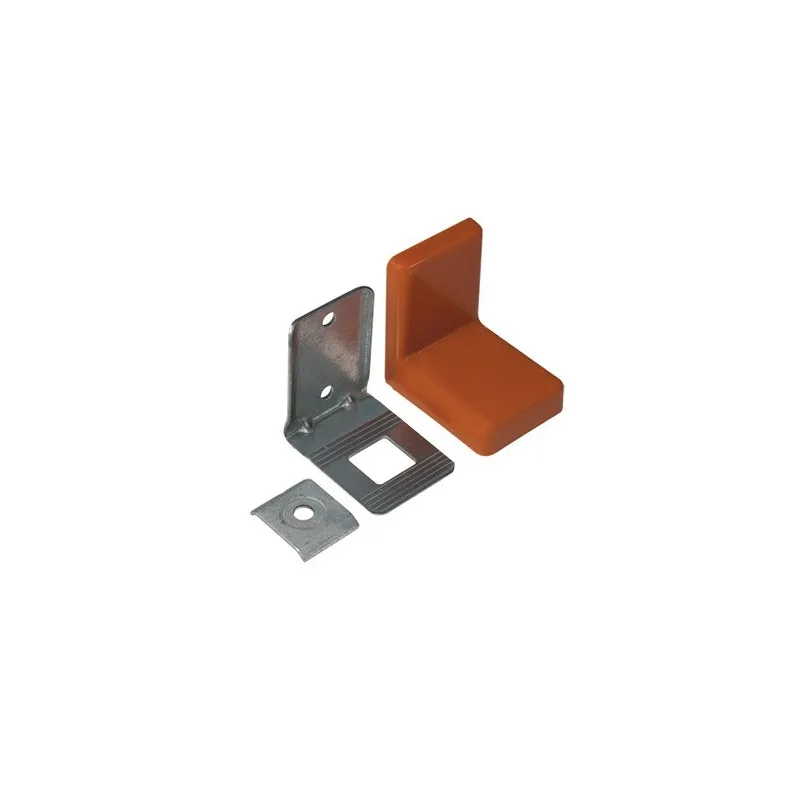 Ferrure de suspension de meuble avec cache – Cerisier