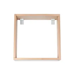 Ferrure de suspension de meuble avec cache – Cerisier