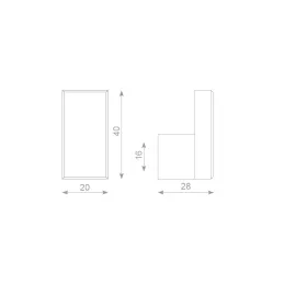 Porte-manteau DESIGNO / Noir mat