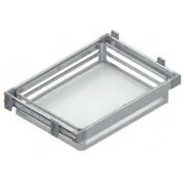 Panier de penderie coulissant avec amortisseur / aluminium