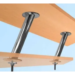 Support de comptoir de bar – incliné / Chrome brillant