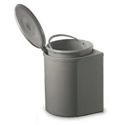 Poubelle ronde KLASIK 13 l / Grise