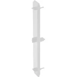 Raccord linéaire pour plinthe de cuisine en plastique 126 / Blanc
