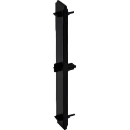 Raccord linéaire pour plinthe de cuisine en plastique 126 / Noir