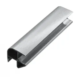 Raccord d’angle pour plinthe de cuisine en plastique PAX / Aluminium brossé