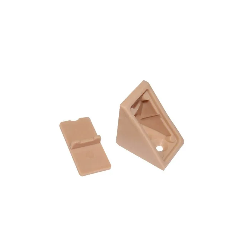 Équerre de raccordement en PVC, petite – chêne