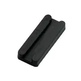 Patin de glisse à clouer en PVC, mini – Noir / 10 pièces