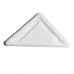 Patins triangulaires – blancs, 10 pièces