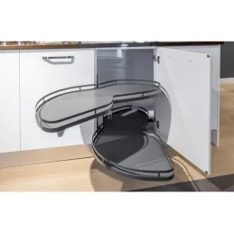Banane d’angle LeMans avec rembourrage, style arena, anthracite