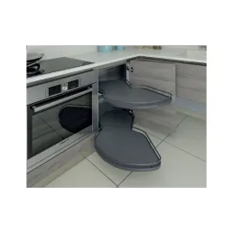 Banane d’angle LeMans avec rembourrage, style arena, anthracite