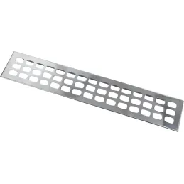 Grille d’aération 400 x 70 chromée
