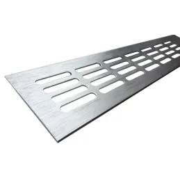 Grille d’aération en aluminium brossé de 100 mm