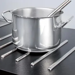 Barre de support autocollante / Inox – lot de 6 pièces