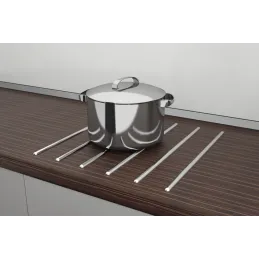 Barre de support autocollante / Inox – lot de 6 pièces