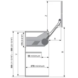 Mécanisme basculant HL gris / KIT