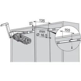 Mécanisme basculant HS blanc / KIT